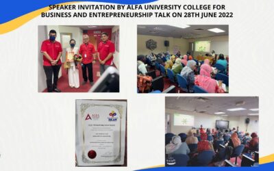 Speaker Invitation by ALFA University College for Business and Entrepreneurship Talk